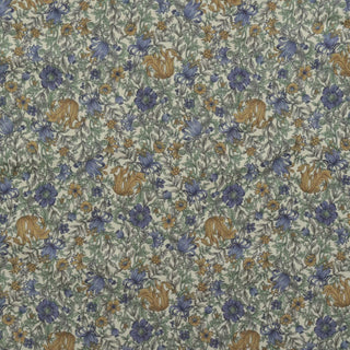 Yardblox Exclusive Made in Japan HOKKOH Floral Off-White Non-Stretch Cotton Pinwale Corduroy DS21511