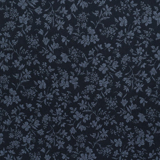 Yardblox Exclusive Made in Japan HOKKOH Floral Blue Non-Stretch Cotton Pinwale Corduroy DS21512