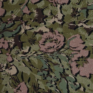 Yardblox Exclusive Made in Japan HOKKOH Floral Green Non-Stretch Cotton Pinwale Corduroy DS21514