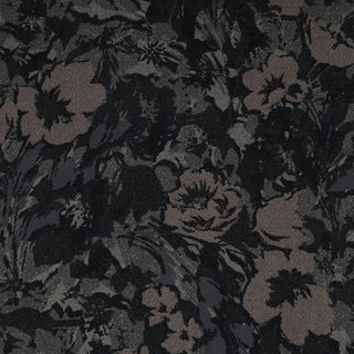 Yardblox Exclusive Made in Japan HOKKOH Floral Black Non-Stretch Cotton Pinwale Corduroy DS21516