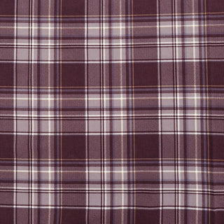 Made in Japan COSMO Plaid Purple Non-Stretch Cotton Pinwale Corduroy DS21530