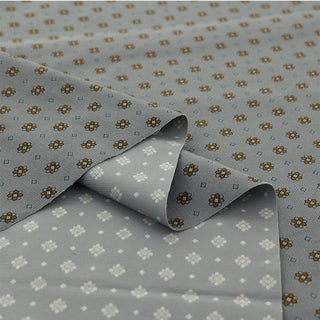 Made in Japan HOKKOH Floral Gray Non-Stretch Cotton Corduroy DS21601
