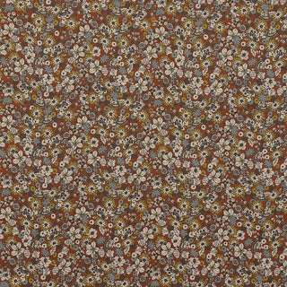Made in Japan HOKKOH Floral Red Non-Stretch Cotton Corduroy DS21604