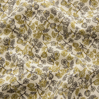 Made in Japan HOKKOH Floral Off-White Non-Stretch Cotton Corduroy DS21606