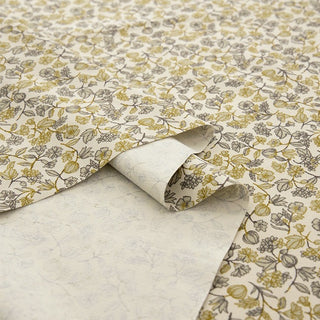 Made in Japan HOKKOH Floral Off-White Non-Stretch Cotton Corduroy DS21606