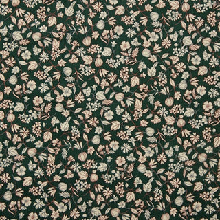 Made in Japan HOKKOH Floral Green Non-Stretch Cotton Corduroy DS21607