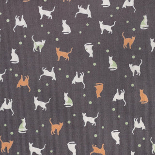 Made in Japan HOKKOH Conversational Gray Non-Stretch Cotton Corduroy DS21608