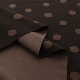 Made in Japan HOKKOH Polka Dot Brown Non-Stretch Cotton Corduroy DS21615