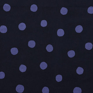 Made in Japan HOKKOH Polka Dot Blue Non-Stretch Cotton Corduroy DS21616