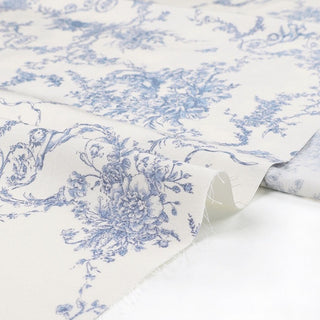 Made in Korea PangRim Toile de Jouy Off-White Non-Stretch Ultra Soft LENZING™ Modal Cotton Blended Twill DS21625