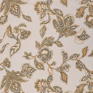 Made in Japan HOKKOH Floral Off-White Non-Stretch Cotton Wool Blended Twill DS21648