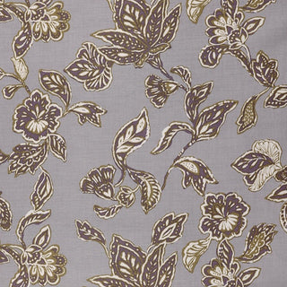 Made in Japan HOKKOH Floral Purple Non-Stretch Cotton Wool Blended Twill DS21649