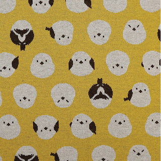 Made in Japan KOKKA Conversational Yellow Stretch Pima Cotton Pique DS21651