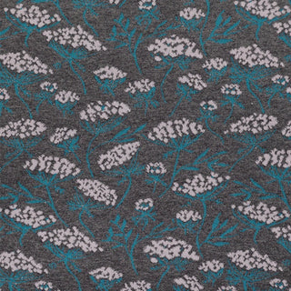 Made in Japan HOKKOH Floral Gray Stretch Cotton Dobby Jacquard DS21657