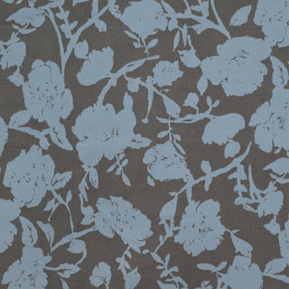 Made in Japan SUNWELL Floral Blue Non-Stretch Cotton Pinwale Corduroy DS21661