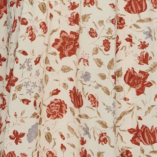 Yardblox Exclusive Reformation Floral Off-White Non-Stretch Organic Cotton LENZING™ ECOVERO™ Viscose Blended Plain Woven DS23513