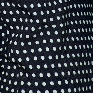Yardblox Exclusive Reformation Polka Dot Blue Non-Stretch Viscose LENZING™ ECOVERO™ Viscose Blended Crepe De Chine DS23515