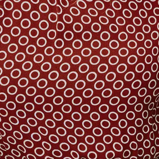 Yardblox Exclusive Reformation Polka Dot Red Non-Stretch Viscose Georgette DS23518