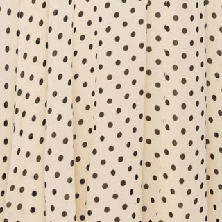 Yardblox Exclusive Reformation Polka Dot Off-White Non-Stretch Viscose Georgette DS23526