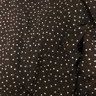 Reformation Polka Dot Brown Non-Stretch Viscose Georgette DS23530