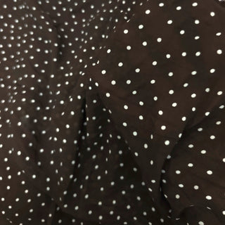 Reformation Polka Dot Brown Non-Stretch Viscose Georgette DS23530