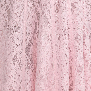 Self-Portrait Floral Pink Non-Stretch Sequin Cotton Recycled Nylon Blended Lace DS23531