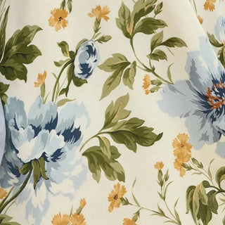 Reformation Floral Off-White Non-Stretch Viscose Georgette DS23533