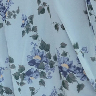 Reformation Floral Blue Non-Stretch Viscose Georgette DS23535