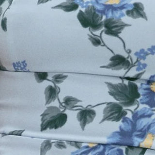 Reformation Floral Blue Non-Stretch Viscose Georgette DS23535
