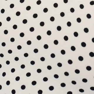 Reformation Polka Dot Off-White Non-Stretch Viscose LENZING™ ECOVERO™ Viscose Blended Crepe DS23536