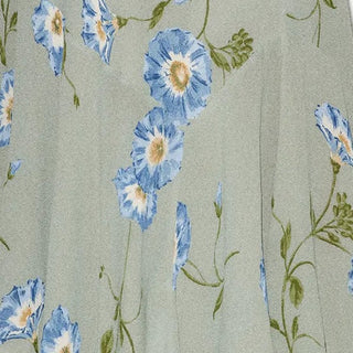 Reformation Floral Green Non-Stretch Viscose Georgette DS23602