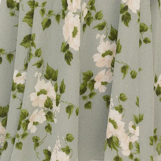 Reformation Floral Green Non-Stretch Viscose Georgette DS23605 -Last Piece