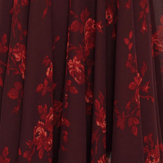 Reformation Floral Red Non-Stretch Viscose Georgette DS23607