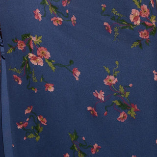 Reformation Floral Blue Non-Stretch Viscose Georgette DS236100