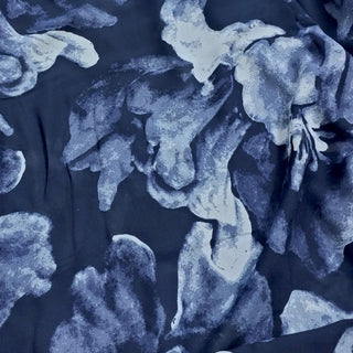 Reformation Floral Blue Non-Stretch Viscose Georgette DS236104