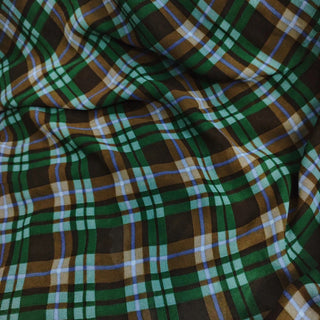Reformation Plaid Multi Color Non-Stretch Viscose Georgette DS236105