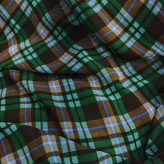Reformation Plaid Multi Color Non-Stretch Viscose Georgette DS236105