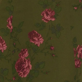 Reformation Floral Green Non-Stretch Viscose Georgette DS236108