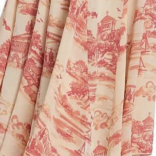 Reformation Toile de Jouy Off-White Non-Stretch Viscose Georgette DS236109