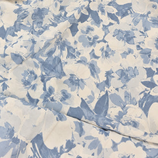 American Fashion Designer Floral Blue Non-Stretch Viscose Georgette DS236119