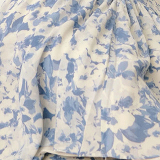 American Fashion Designer Floral Blue Non-Stretch Viscose Georgette DS236119