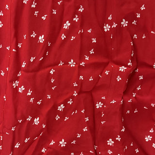 Reformation Floral Red Non-Stretch Viscose Georgette DS23612