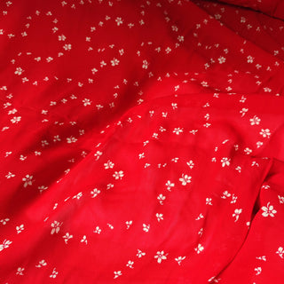 Reformation Floral Red Non-Stretch Viscose Georgette DS23612