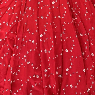 Reformation Floral Red Non-Stretch Viscose Georgette DS23612