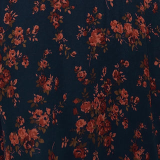 American Fashion Designer Floral Blue Non-Stretch Viscose Georgette DS236122