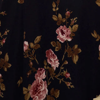 Reformation Floral Black Non-Stretch Viscose Georgette DS23621