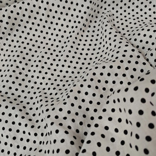 Reformation Polka Dot White Non-Stretch Linen Plain Woven DS23623