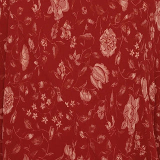 Reformation Floral Red Non-Stretch Viscose Georgette DS23627