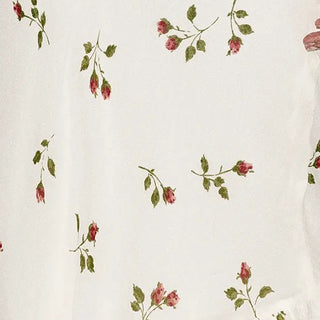 Reformation Floral Off-White Non-Stretch Viscose Georgette DS23629