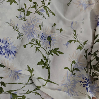 Reformation Floral Off-White Non-Stretch Viscose Georgette DS23630